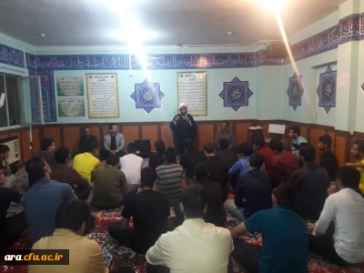 سخنرانی حاج آقا حسین پور درمورد ابعاد مختلف اربعین حسینی در دانشگاه فرهنگیان اندیمشک