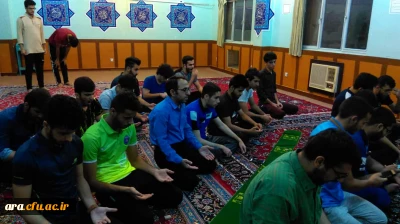 برگزاری مراسم دعای عهد در نماز جماعت صبح هرروز در سرای دانشجویی مرکز امام رضا علیه السلام اندیمشک