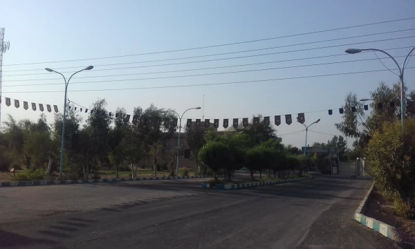 باز این چه شورش است که در خلق عالم است ....سیاهپوش شدن مرکز امام رضا علیه السلام  اندیمشک بمناسبت ایام محرم 2