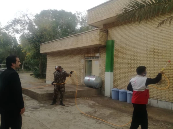 ضد عفونی مرکز آموزش عالی امام رضا علیه السلام درپی شیوع ویروس کرونا 5