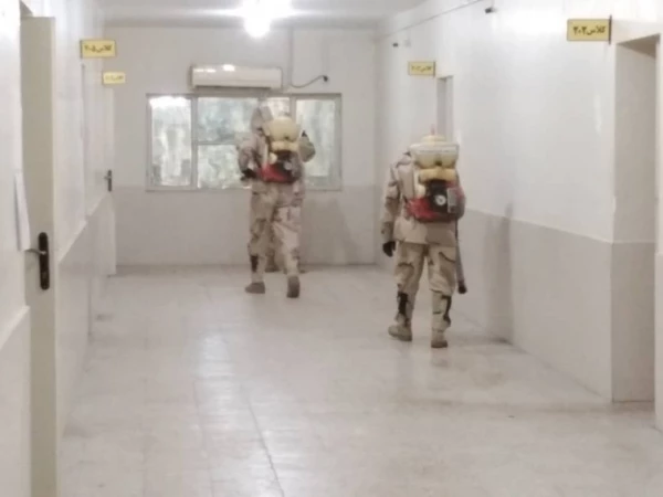 ضد عفونی مرکز آموزش عالی امام رضا علیه السلام درپی شیوع ویروس کرونا 6