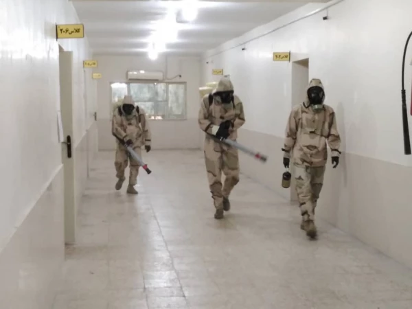 ضد عفونی مرکز آموزش عالی امام رضا علیه السلام درپی شیوع ویروس کرونا 7