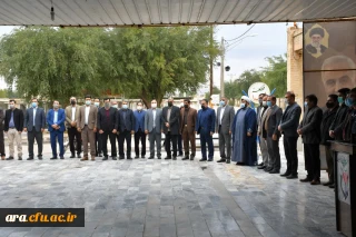 برگزاری مراسم غبار رویی از گلزار شهدا شهرستان اندیمشک با حضور مسئولین شهرستان