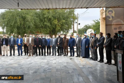 برگزاری مراسم غبار رویی از گلزار شهدا شهرستان اندیمشک با حضور مسئولین شهرستان