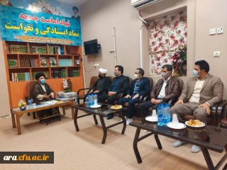 جلسه هم اندیشی با امام جمعه محترم شهرستان اندیمشک به مناسبت سالروز  وحدت حوزه و دانشگاه