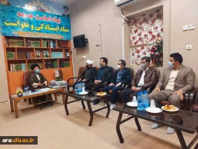 جلسه هم اندیشی با امام جمعه محترم شهرستان اندیمشک به مناسبت سالروز  وحدت حوزه و دانشگاه