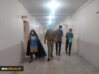 بازدید کارشناس تغذیه شبکه بهداشت و درمان شهرستان اندیمشک از مرکز آموزش عالی امام رضا(ع)