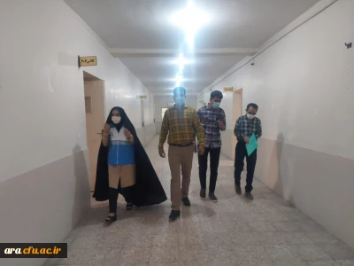 بازدید کارشناس تغذیه شبکه بهداشت و درمان شهرستان اندیمشک از مرکز آموزش عالی امام رضا(ع)