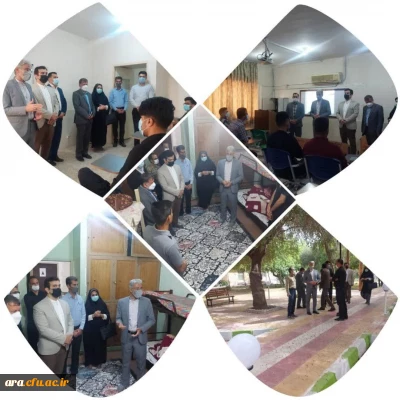 بازدید دکتر جرفی مدیریت محترم دانشگاه فرهنگیان استان خوزستان و هیات همراه از مرکز آموزش عالی امام رضا(ع)