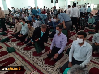 حضور مدیریت و پرسنل مرکز امام رضا(ع) در نماز جمعه این هفته شهرستان اندیمشک
