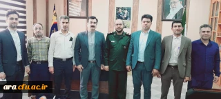 دکتر مرید نیازی مدیر دانشگاه فرهنگیان به همراه پرسنل دانشگاه  با فرمانده ناحیه مقاومت بسیج اندیمشک دیدار نمودند.