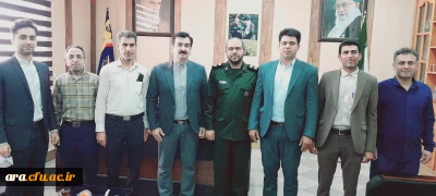 دکتر مرید نیازی مدیر دانشگاه فرهنگیان به همراه پرسنل دانشگاه  با فرمانده ناحیه مقاومت بسیج اندیمشک دیدار نمودند.