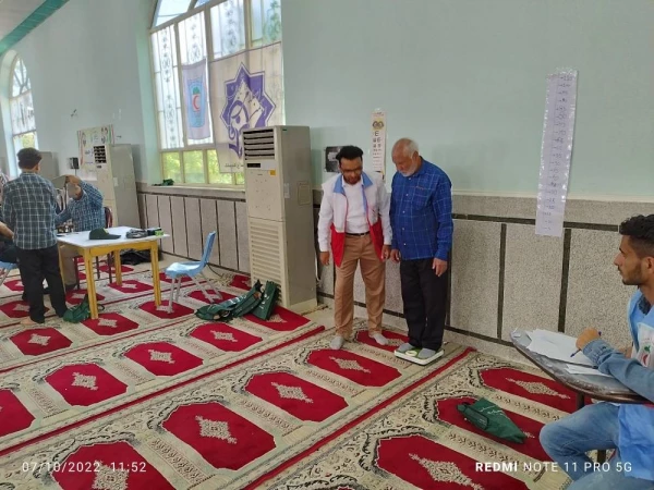 گزارش گروه جهادی سلامت انجمن اسلامی و هلال احمر دانشگاه فرهنگیان اندیمشک ، مستقر در مصلی نماز جمعه شهرستان اندیمشک مورخ 15 مهر سال 1401 4