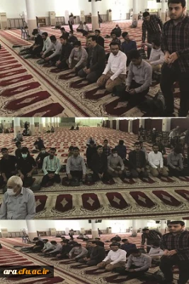 حضور دانشجویان  در مراسم پرفیض نماز جمعه شهرستان 