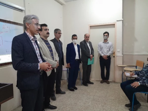 حضور دکتر جرفی   مدیریت محترم دانشگاه فرهنگیان استان خوزستان، آقای رضایی زاد رئیس اداره حراست و جناب آقای کلانتر رشیدی رییس اداره مالی دانشگاه استان خوزستان  3