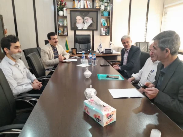 حضور دکتر جرفی   مدیریت محترم دانشگاه فرهنگیان استان خوزستان، آقای رضایی زاد رئیس اداره حراست و جناب آقای کلانتر رشیدی رییس اداره مالی دانشگاه استان خوزستان  6