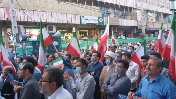 حضور دانشجویان مرکز آموزش عالی امام رضا(ع) اندیمشک در مراسم اجتماع حسینی مردم در محکومیت عملیات تروریستی حرم حضرت شاهچراغ شیراز و محکومیت هتک حرمت ارزشهای اسلامی 2