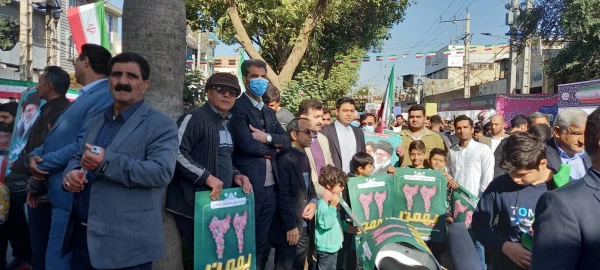 حضورپرشور دانشجویان ،اساتید ،کارکنان در راهپیمایی یوم الله 22 بهمن 3