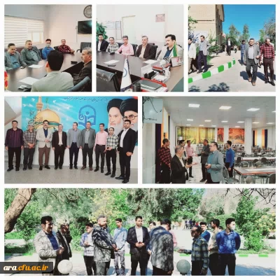 بازدید میدانی مدیرکل امور حقوقی و املاک دانشگاه فرهنگیان جناب آقای دکتر نصر آبادی،جناب آقای جعفری به همراه سرپرست دانشگاه فرهنگیان استان خوزستان جناب آقای دکتر صالحی از مرکز امام رضا(ع) اندیشک*