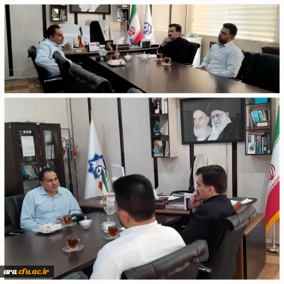 جلسه هم اندیشی کارورزی با حضور مدیریت محترم دانشگاه، ,مسئول آموزش و نماینده کارورزی 