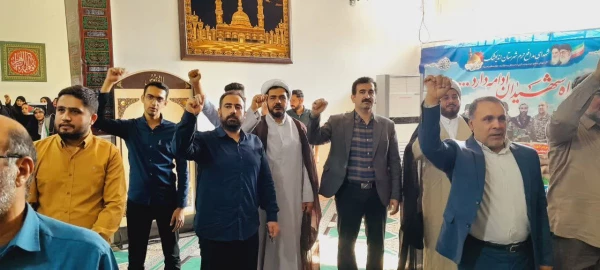 حضور مدیریت ،اساتیدو دانشجومعلمان دانشگاه فرهنگیان امام رضا (ع) در تجمع مردم اندیمشک در محکومیت جنایات رژیم صهیونسیتی 5