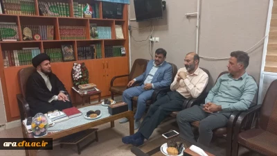دیدار آقای مختاری ریاست محترم دانشگاه فرهنگیان امام رضا (ع) با امام جمعه محترم شهرستان اندیمشک حجه الله الاسلام و المسلمین حاج آقای موسوی