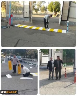 ♦️ به منظورافزایش امنیت، نظم وکنترل خودرو هادر ابتدای ورودبه مرکز،ابزاربازدارنده نصب شد